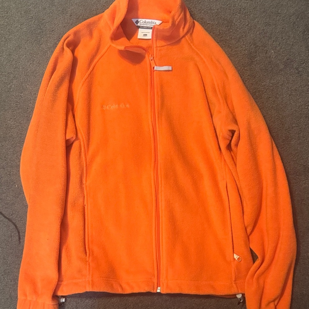 Columbia Vibrant Orange Fleece Jacket